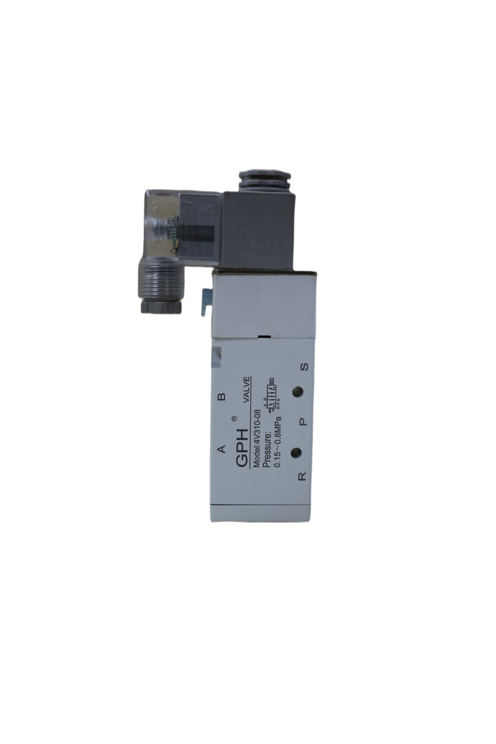 GPH 4V310-08 Pneumatic Solenoid Valve | 24V DC | 5/2 Way Directional Air Valve